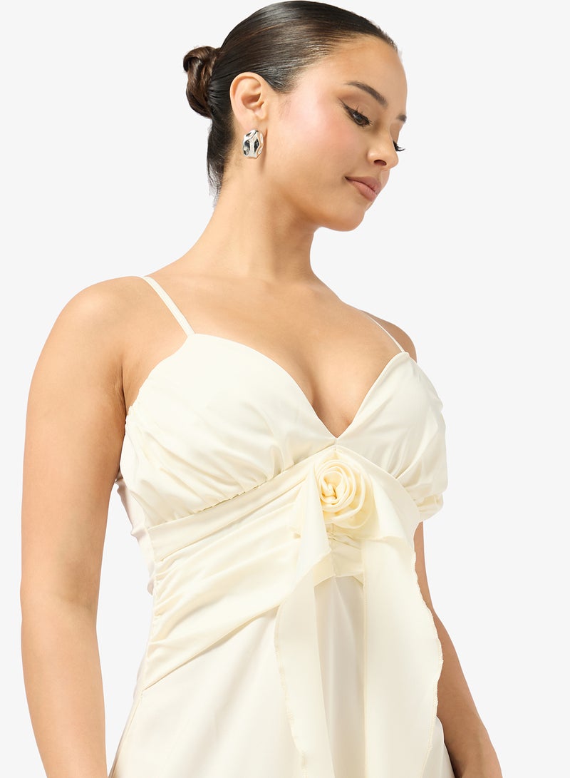Ginger Strappy Ruffle Waterfall Slip Dress - Image 3